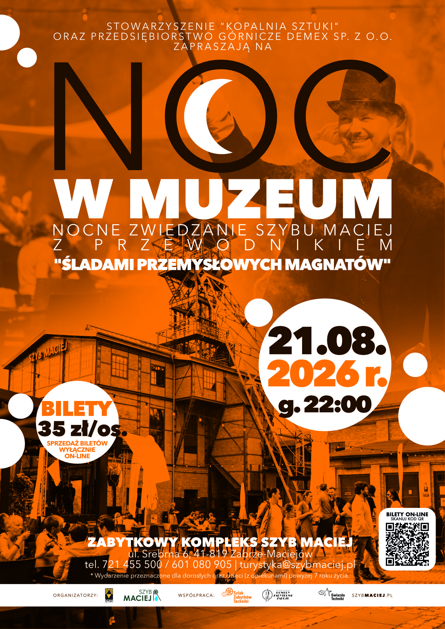 Nocne zwiedzanie z Przewodnikiem - 21 sierpnia 2026, godz. 22:00 1 szybmaciej nocne zwiedzanie 08